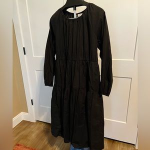 World Market black peasant dress…. Light and super cute!!!  Size S/M.  😍